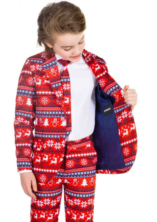 Kerstpak Jongens Rood