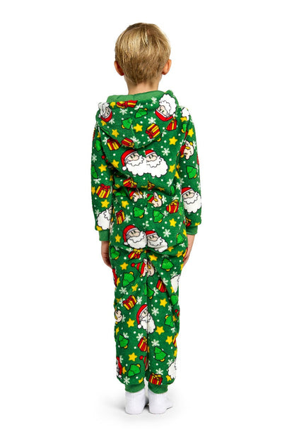 Kids Santa Elves Green Onesie