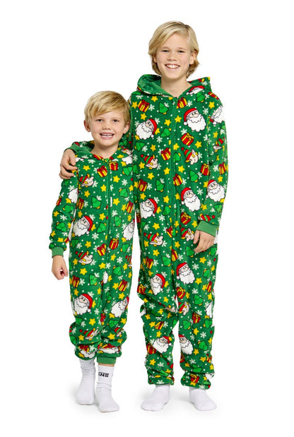 Kids Santa Elves Green Onesie