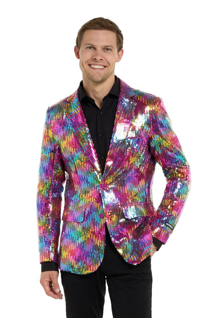 Sequins Rainbow Blazer