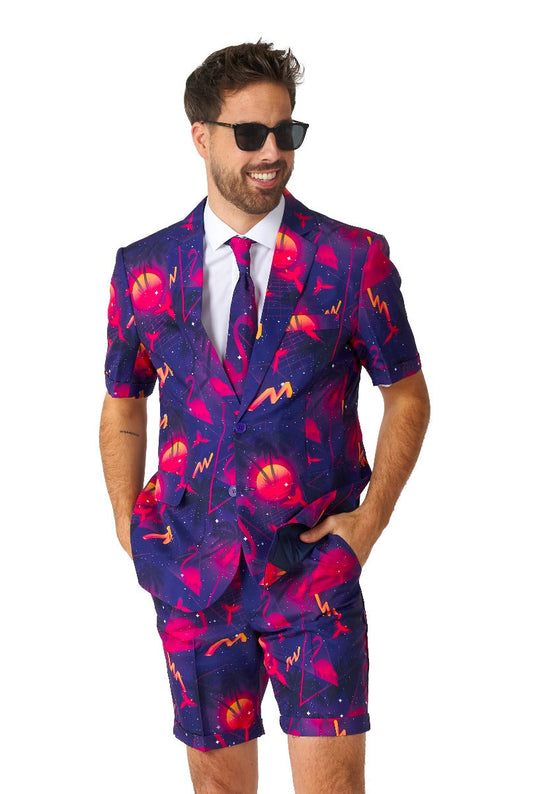 Summer Retro Neon Navy
