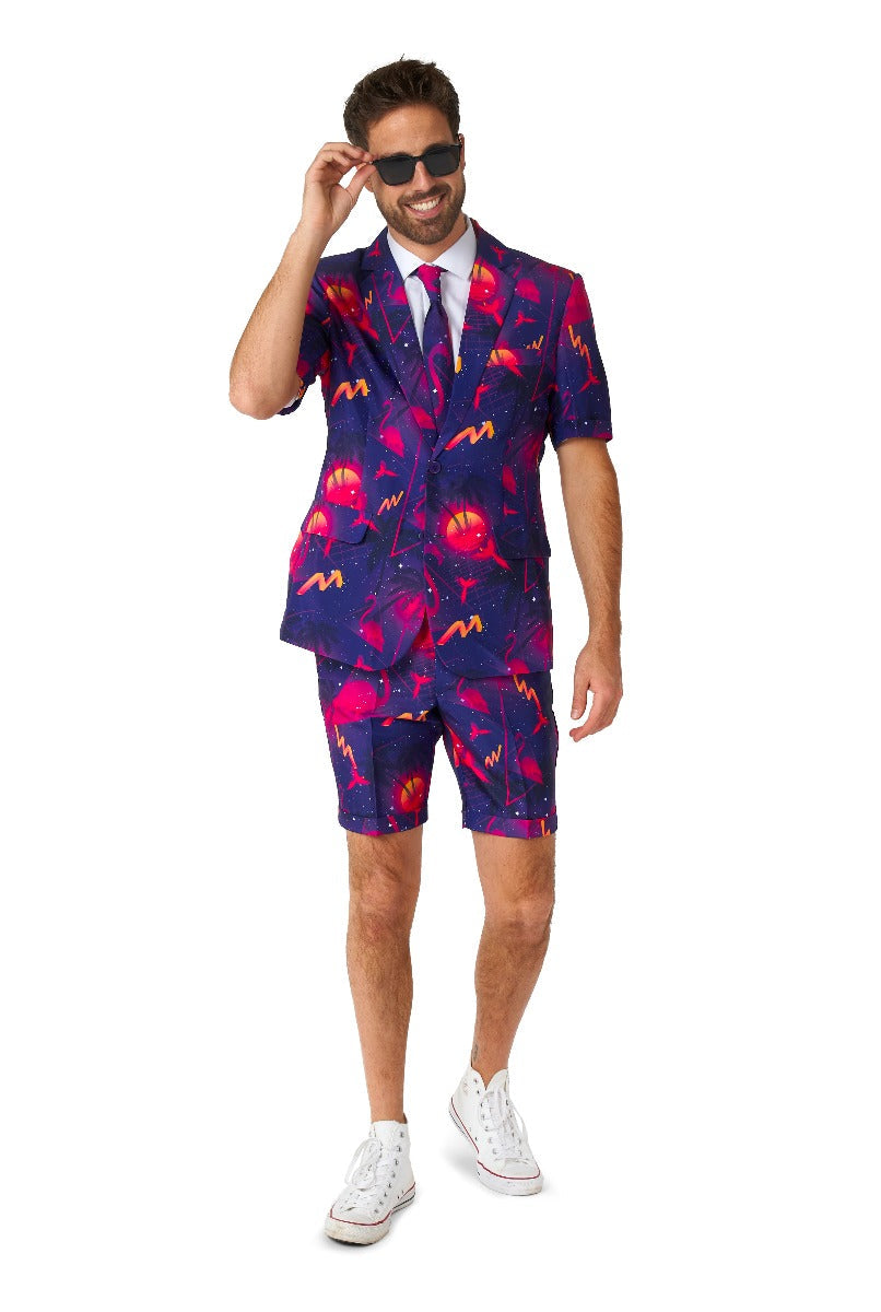 Summer Retro Neon Navy