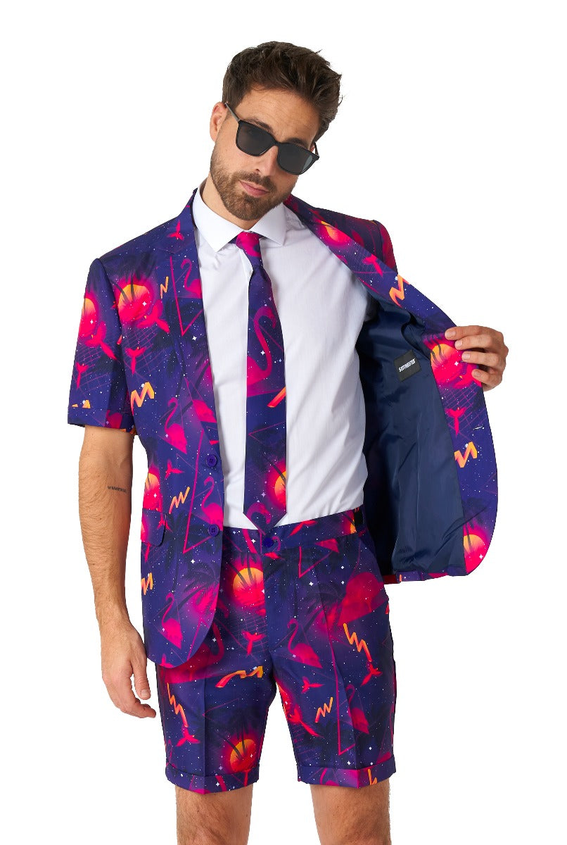 Summer Retro Neon Navy