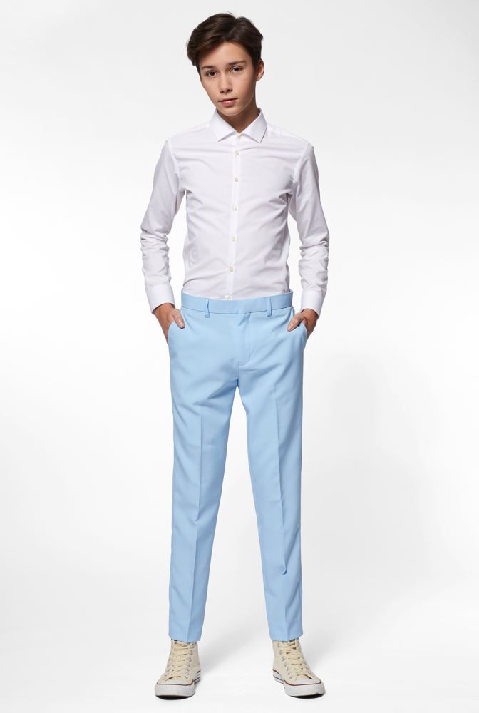 Jongens Pak Licht Blauw