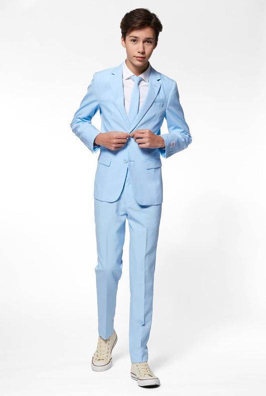 Jongens Pak Licht Blauw