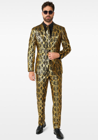 Gouden Slangenprint Pak