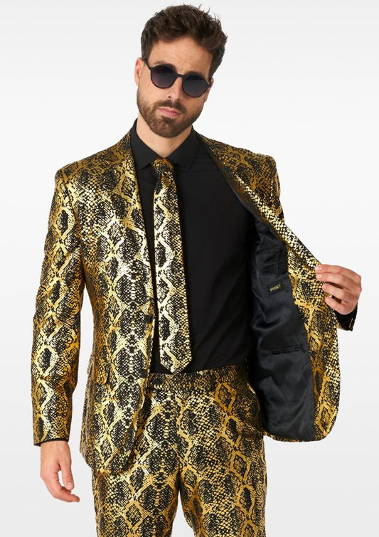 Gouden Slangenprint Pak